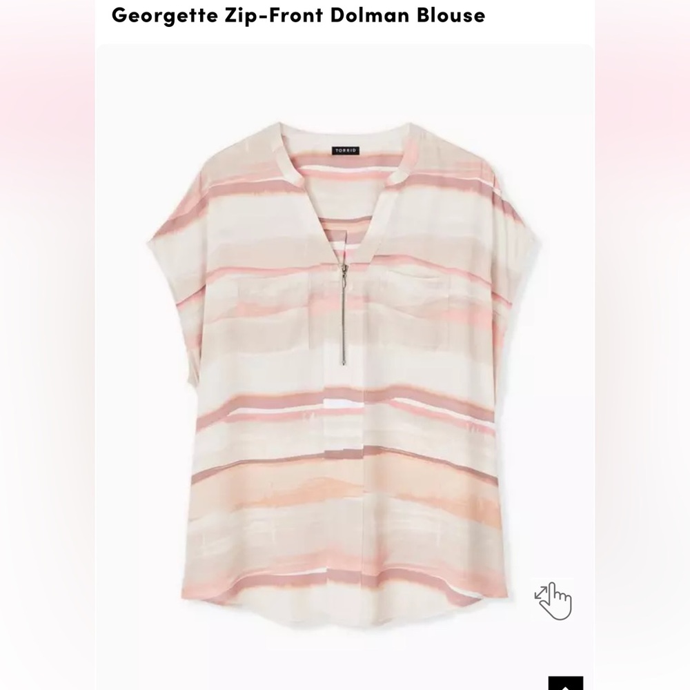 Torrid Multicolor Striped Blouse